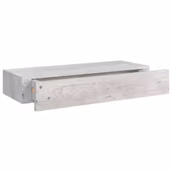 vidaXL Wall-mounted Drawer Shelf Concrete Grey MDF Floating Cabinet Wall Shelf - Additional view 6