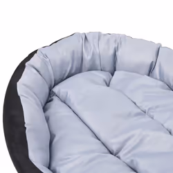 vidaXL Reversible & Washable Dog Cushion Grey and Black Dog Sofa Bed Unit - Additional view 9