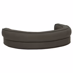 vidaXL Ergonomic Dog Bed Mattress Linen Look Dark Grey Dog Pet Sofa Basket - Additional view 4