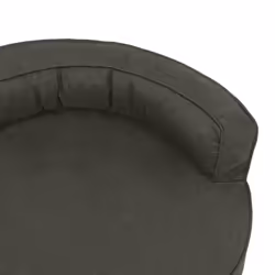 vidaXL Ergonomic Dog Bed Mattress Linen Look Dark Grey Dog Pet Sofa Basket - Additional view 5