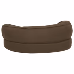 vidaXL Ergonomic Dog Bed Mattress Linen Look Brown Dog Basket Pet Cushion - Additional view 4