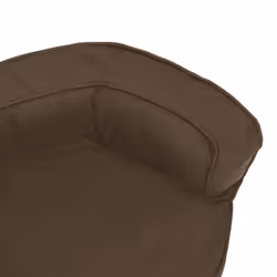 vidaXL Ergonomic Dog Bed Mattress Linen Look Brown Dog Basket Pet Cushion - Additional view 5
