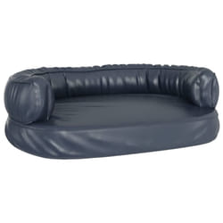 vidaXL Ergonomic Foam Dog Bed Faux Leather Pet Sofa Multi Colours Multi Sizes - dark blue, 60 x 42 cm