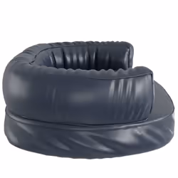 vidaXL Ergonomic Foam Dog Bed Faux Leather Pet Sofa Multi Colours Multi Sizes - dark blue, 75 x 53 cm - Additional view 4