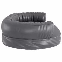 vidaXL Ergonomic Foam Dog Bed Faux Leather Pet Sofa Multi Colours Multi Sizes - grey, 75 x 53 cm - Additional view 4