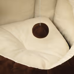 vidaXL Cat Bed Cushion Mattress Pet Basket Brown/Grey 40x40x35 cm/50x50x45 cm - brown, 40 x 40 x 35 cm - Additional view 5
