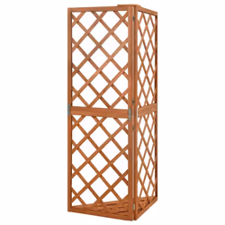vidaXL Solid Fir Wood Corner Trellis 50x50x145 cm Wooden Garden Patio Trellis - Additional view 3