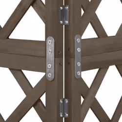 vidaXL Solid Fir Wood Corner Trellis Grey Wooden Outdoor Garden Stable Trellis - Additional view 4