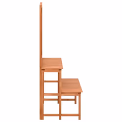 vidaXL Solid Fir Wood Plant Stand with Trellis Wooden Garden Plant Rack Shelf