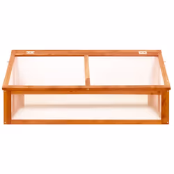 vidaXL Firwood Greenhouse Brown Garden Planter Cold Frame Ample Space Lawn - Additional view 2