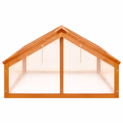 vidaXL Firwood Greenhouse Brown Garden Planter Cold Frame Ample Space Lawn - Additional view 3