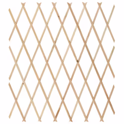 vidaXL 5x Solid Firwood Trellis Fences Outdoor Extending Barrier Brown/Grey - brown, 180 x 80 cm - Additional view 4
