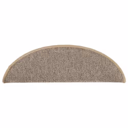 vidaXL 15x Carpet Stair Treads Brown 56x17x3 cm Stair Step Rug Mat Protector - Additional view 4