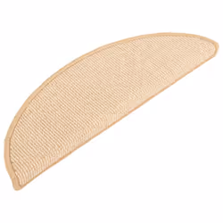 vidaXL 15x Carpet Stair Treads Cream 56x17x3 cm Stair Step Rug Mat Protector
