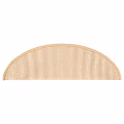 vidaXL 15x Carpet Stair Treads Cream 56x17x3 cm Stair Step Rug Mat Protector - Additional view 4