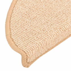 vidaXL 15x Carpet Stair Treads Cream 56x17x3 cm Stair Step Rug Mat Protector - Additional view 6