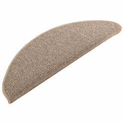 vidaXL Carpet Stair Treads 15 pcs Grey and Brown 65x21x4 cm - Additional view 2