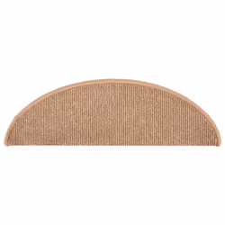 vidaXL Carpet Stair Treads 15 pcs Light Brown 65x21x4 cm - Additional view 4