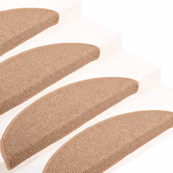 vidaXL Carpet Stair Treads 15 pcs Light Brown 65x21x4 cm - Additional view 6