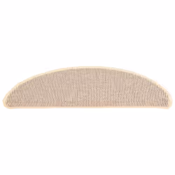 vidaXL Carpet Stair Treads 15 pcs White and Brown 65x21x4 cm - Additional view 3