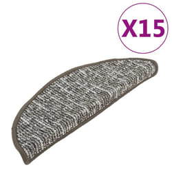 vidaXL Carpet Stair Treads Stair Mat Stair Protector Rug 15 pcs Anthracite