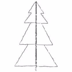 vidaXL Christmas Cone Tree 160 LEDs Indoor and Outdoor Holiday Decoration Home - Additional view 5