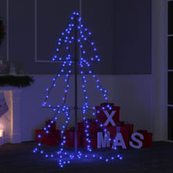vidaXL Christmas Cone Tree 160 LEDs Indoor and Outdoor Holiday Decoration Home