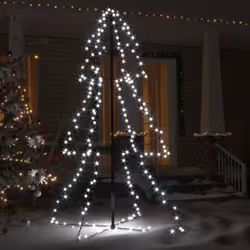 vidaXL Christmas Cone Tree 240 LEDs Indoor and Outdoor Christmas Light Display
