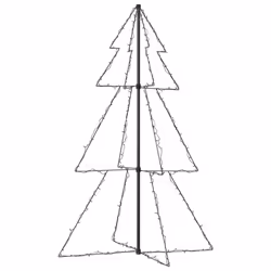 vidaXL Christmas Cone Tree 240 LEDs Indoor and Outdoor Christmas Light Display - Additional view 4