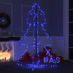 vidaXL Christmas Cone Tree 240 LEDs Indoor and Outdoor Christmas Light Display