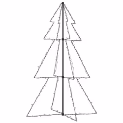 vidaXL Christmas Cone Tree 240 LEDs Indoor and Outdoor Christmas Light Display
