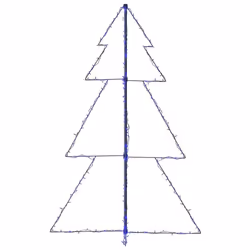vidaXL Christmas Cone Tree 240 LEDs Indoor and Outdoor Christmas Light Display - Additional view 4