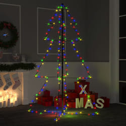 vidaXL Christmas Cone Tree 240 LEDs Indoor and Outdoor Christmas Light Display