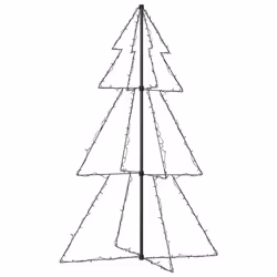 vidaXL Christmas Cone Tree 240 LEDs Indoor and Outdoor Christmas Light Display