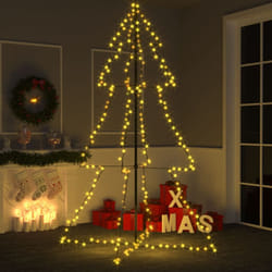 vidaXL Christmas Cone Tree 240 LEDs Indoor and Outdoor Xmas Tree Decoration