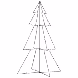 vidaXL Christmas Cone Tree 240 LEDs Indoor and Outdoor Xmas Tree Decoration - Additional view 4