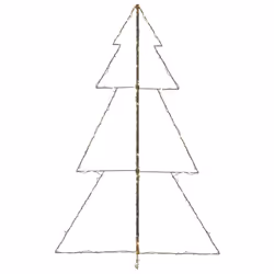 vidaXL Christmas Cone Tree 240 LEDs Indoor and Outdoor Xmas Tree Decoration - Additional view 5