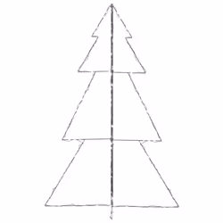 vidaXL Christmas Cone Tree 240 LEDs Indoor and Outdoor Holiday Decoration - Additional view 5