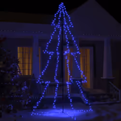 vidaXL Christmas Cone Tree 360 LEDs Indoor and Outdoor Holiday Decoration