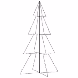 vidaXL Christmas Cone Tree 360 LEDs Indoor and Outdoor Holiday Decoration