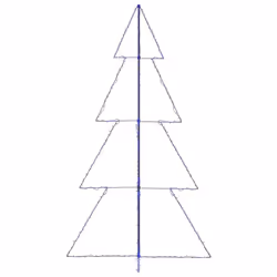 vidaXL Christmas Cone Tree 360 LEDs Indoor and Outdoor Holiday Decoration - Additional view 4