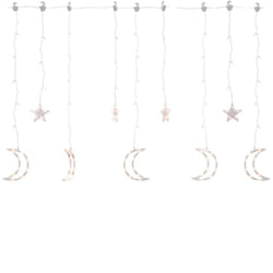 vidaXL Star and Moon Fairy Lights Remote Control 345 LED Warm White Home Light