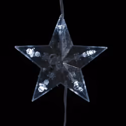 vidaXL LED Star Curtain Fairy Lights 200 LED Cold White 8 Function Lighting - Additional view 4