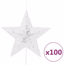 vidaXL LED Star Curtain Fairy Lights 500 LED Blue 8 Function String Light - Additional view 5