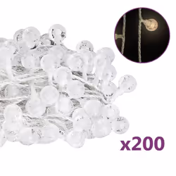 vidaXL Globe Fairy String Lights 400 LED Xmas Lights 20m/40m Multi Colours - warm white, 20 m