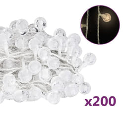 vidaXL Globe Fairy String Lights 400 LED Xmas Lights 20m/40m Multi Colours - warm white, 20 m