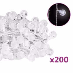 vidaXL Globe Fairy String Lights 400 LED Xmas Lights 20m/40m Multi Colours - cold white, 20 m