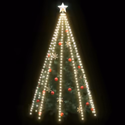 vidaXL Tree Lights with  LEDs Outdoor Xmas Light Multi Colours Multi Sizes - cold white, 400 cm