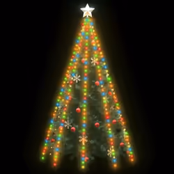 vidaXL Christmas Tree Net Lights with 400 LEDs Colourful 400 cm Fairy Light