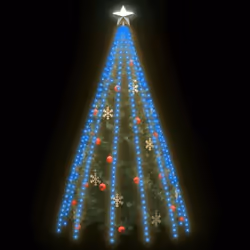 vidaXL Tree Lights with 500 LEDs Blue 500 cm Indoor Outdoor Xmas Light Set